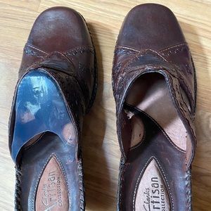Clarks Artisan Collection shoes with heels.